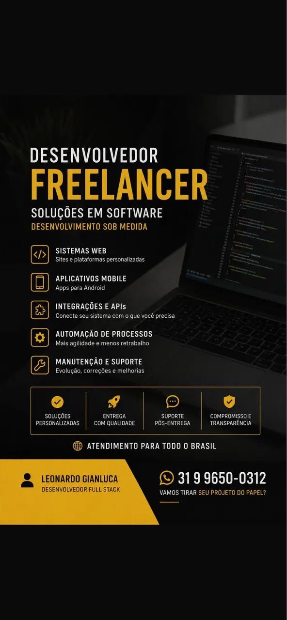 Sites, automação de processo e mais