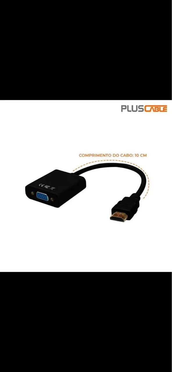 Adaptador HDMI para VGA - Conversor de Vídeo  - Foto 2