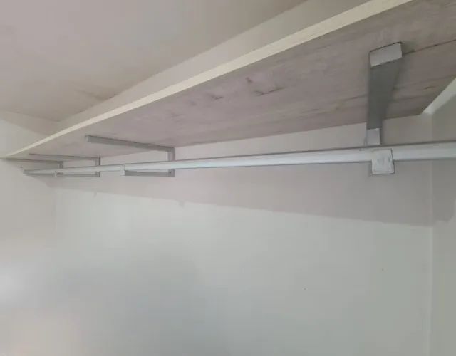 Closet arara cabideiro com prateleira mdf