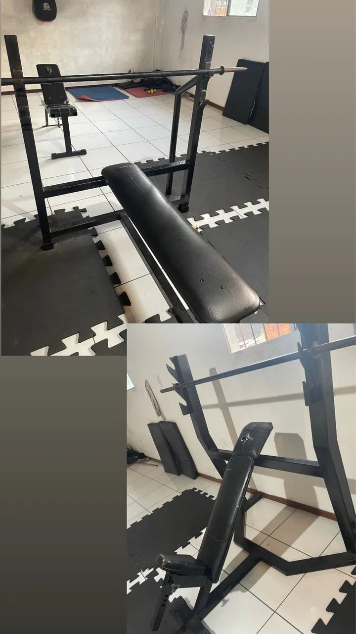 Lote de Equipamentos de Academia 