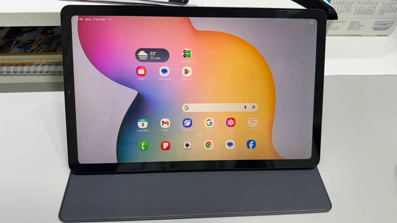 Galaxy Tab S6 Lite LTE - Wi-Fi e Celular - 64G - pouco uso - Foto 5