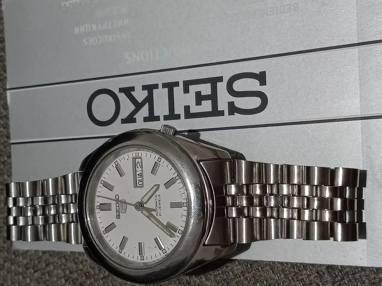Seiko 5 automático ano 2003 - Foto 3