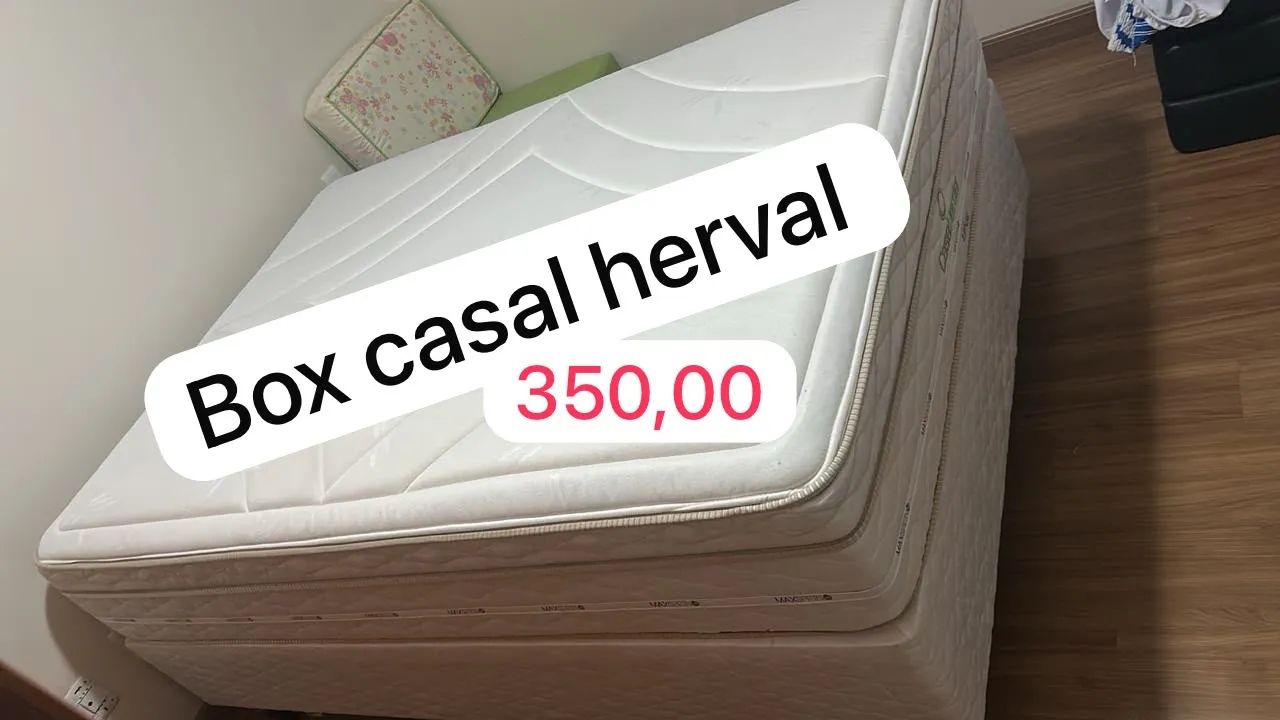 Box de casal da marca herval 