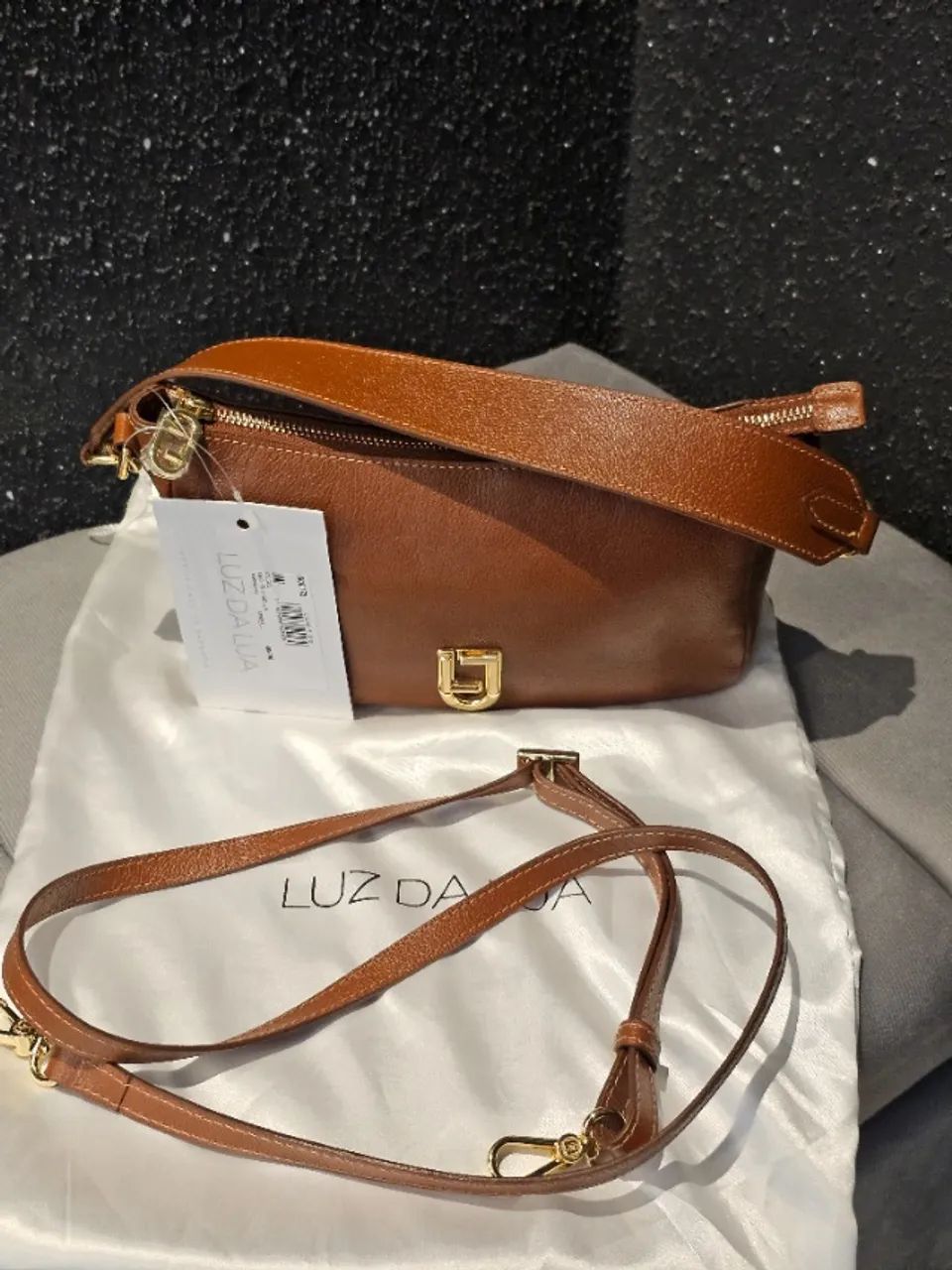 Bolsa Luz Da Lua Couro Legítimo Original - Foto 3