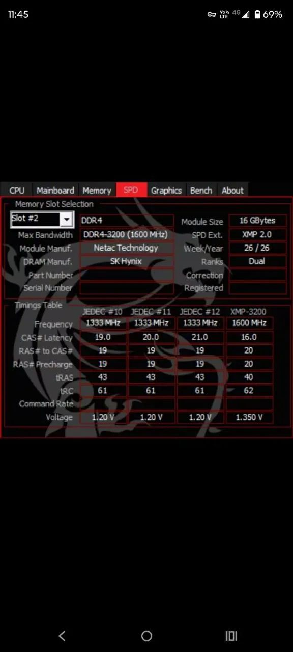 memória netac ddr4 shadow  - Foto 3