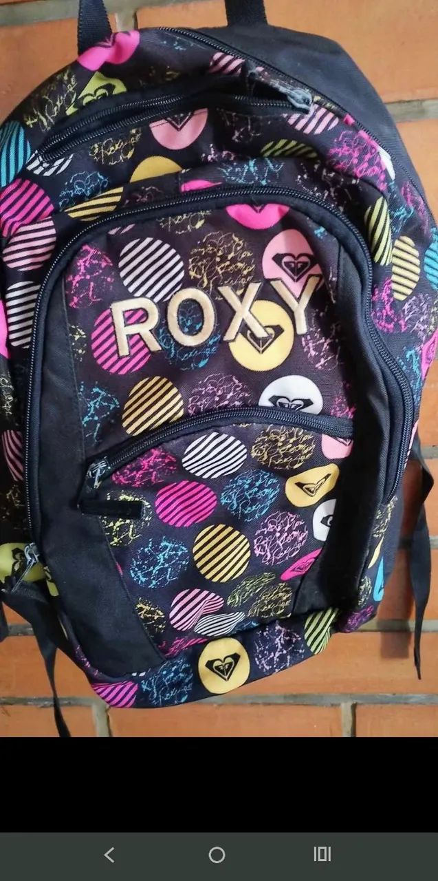 Mochila Roxy colorida 