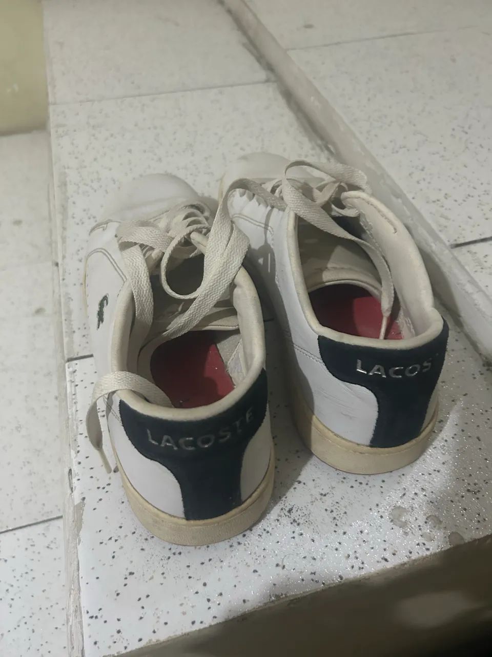 tênis casual lacoste, branco.  - Foto 2