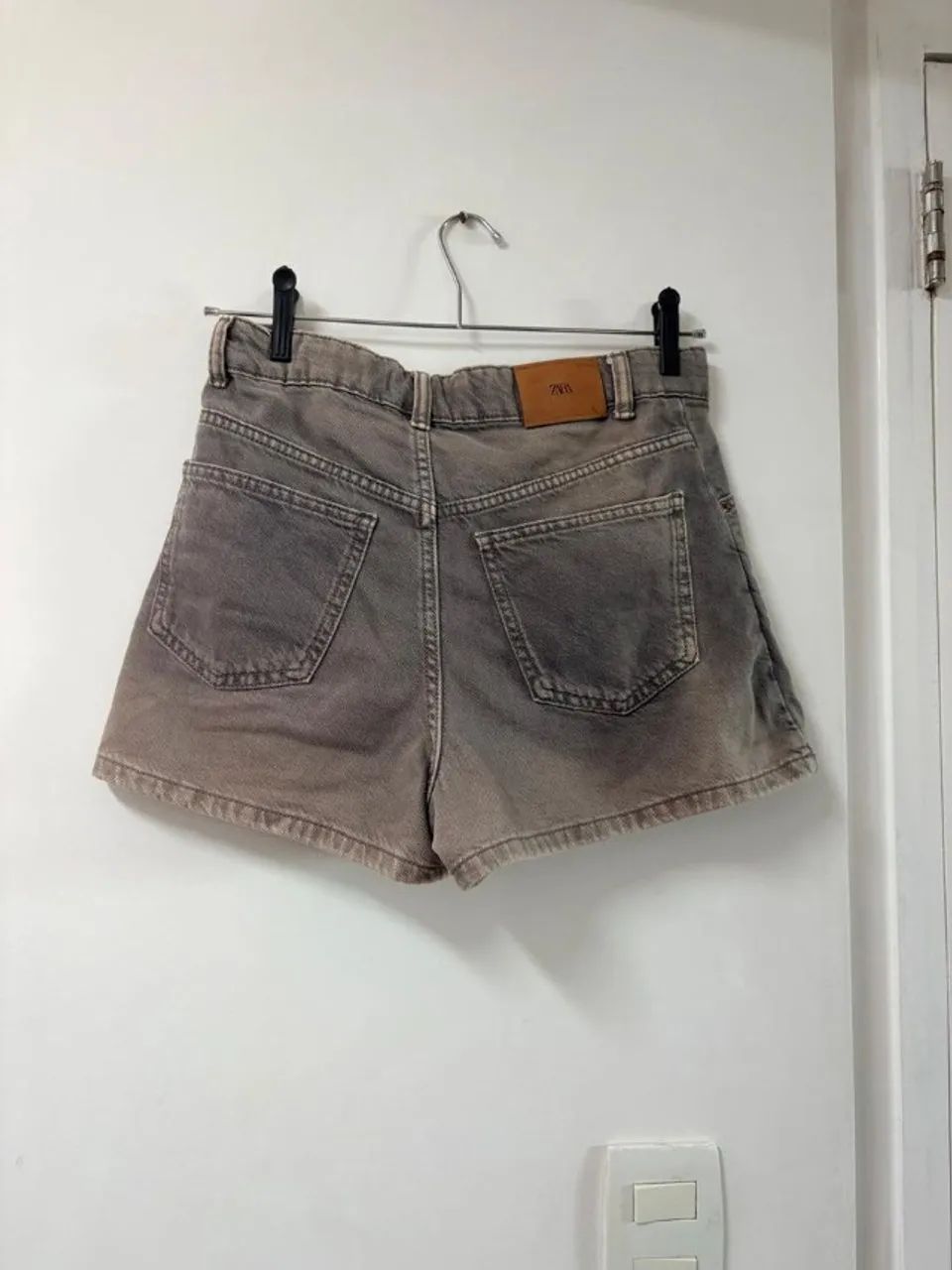short saia cinza zara - Foto 2