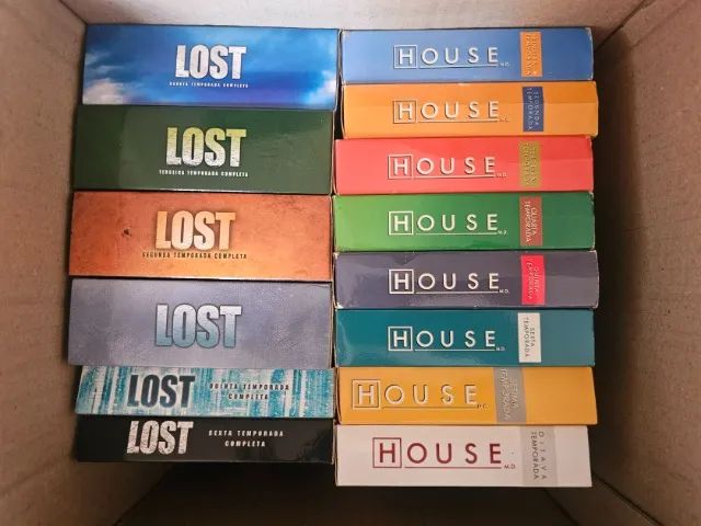 Coleção DVD Dr House e Lost Todas Temporadas