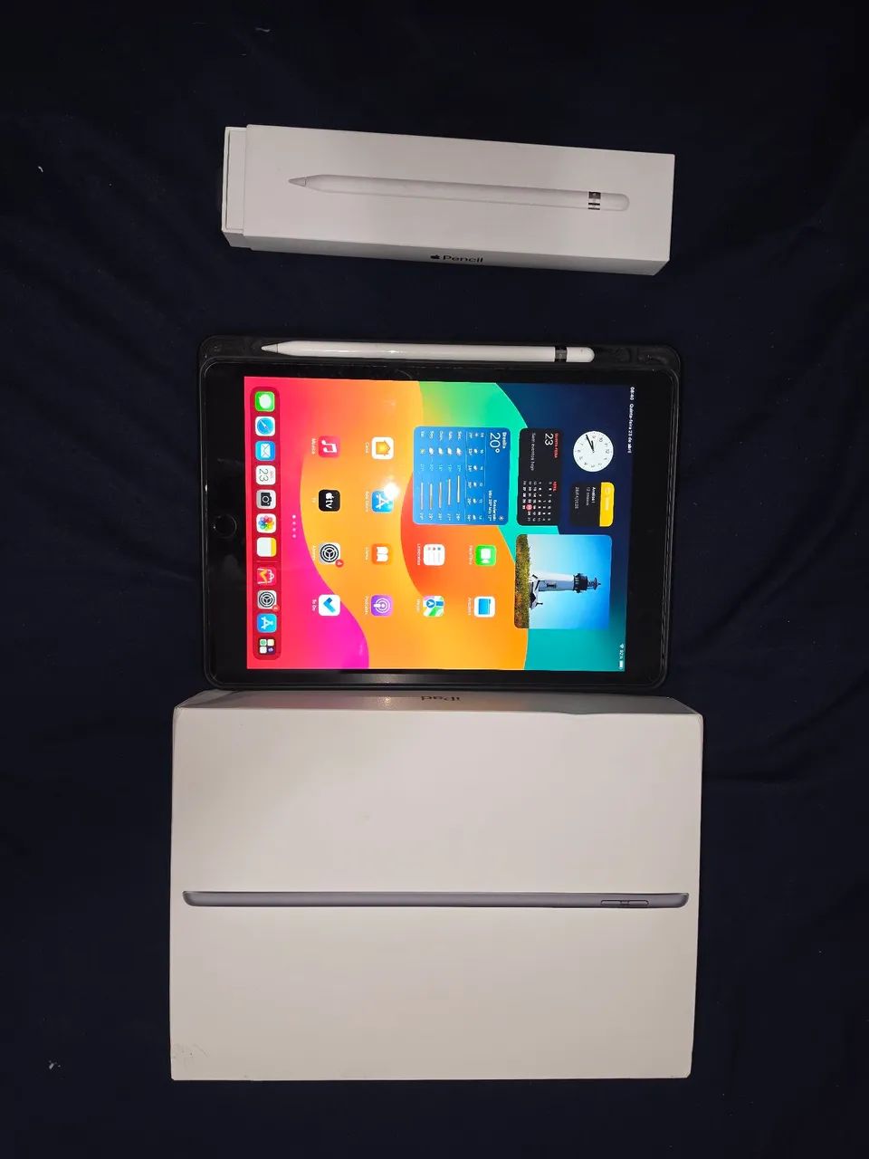 Ipad 9 64GB Zerado + Apple Pencil com Película e Smart Cover