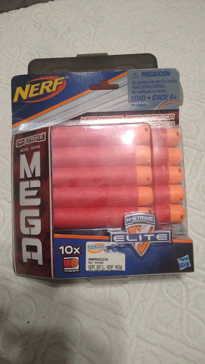Lança dardos NERF DUAL STRIKE  com refil com 10 dardos Mega - Foto 5