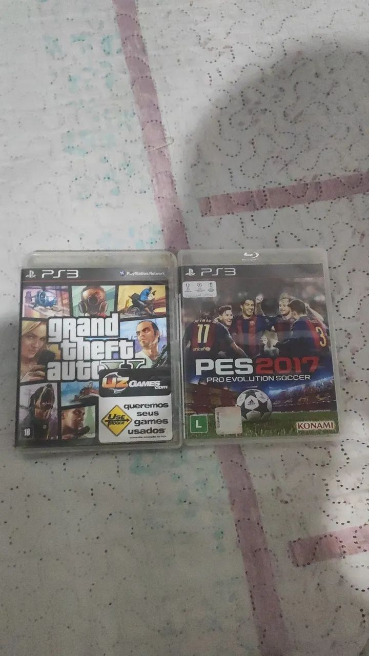 GTA V E PES 2017 PARA PS3