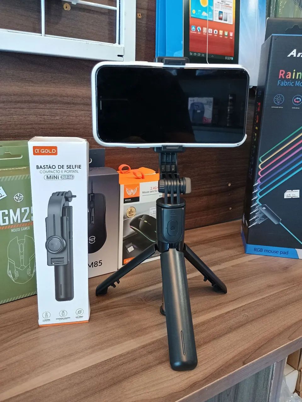 Bastão selfs kgolds com bluetooth 