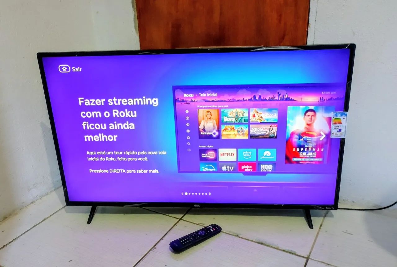 Tv 43 AOC ROKU SMART ESTADO DE ZERO  - Foto 4