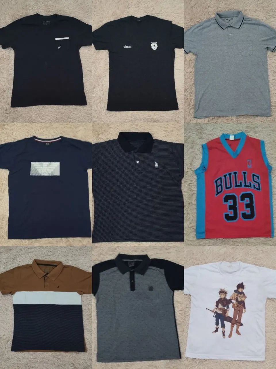 Blusas masculinas tamanho P e M