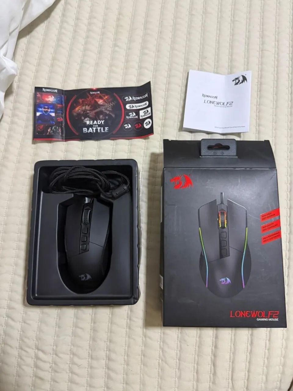 Mouse Redragon Lonewolf2 - NOVÍSSIMO  - Foto 4