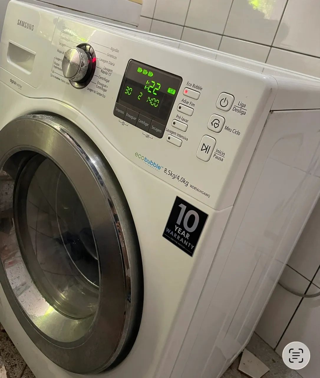 Máquina lava e seca Samsung ecobubble digital inverter  - Foto 3
