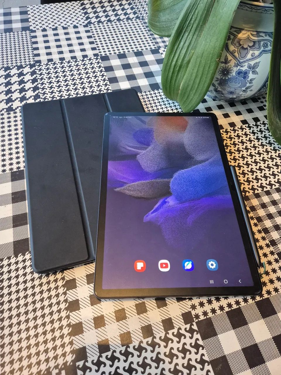 Tablet Samsung Tab S7 Fe + SPen + Película Paperlike + Capa