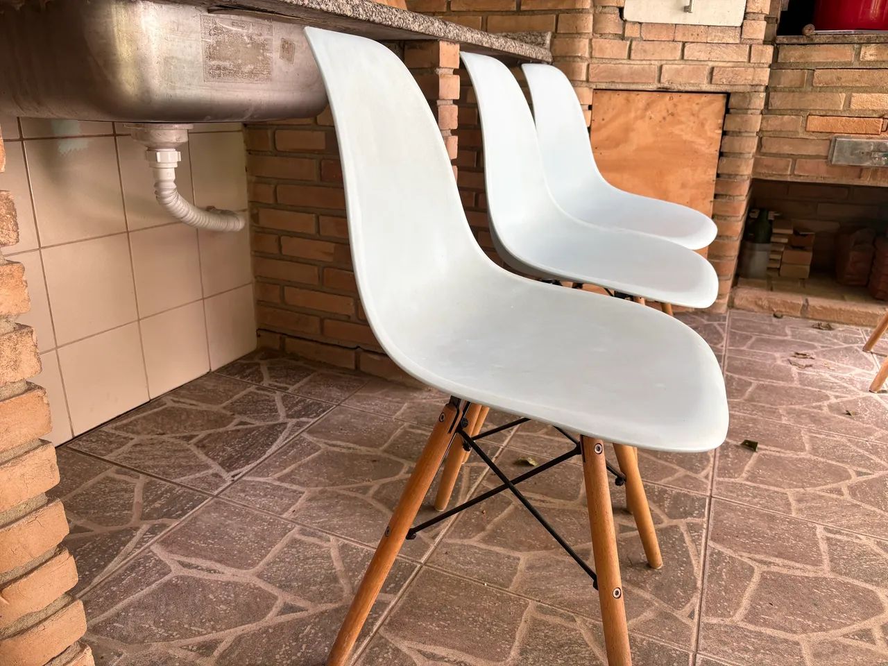 Cadeira Eames Eiffel Azul Bebê  - Foto 2