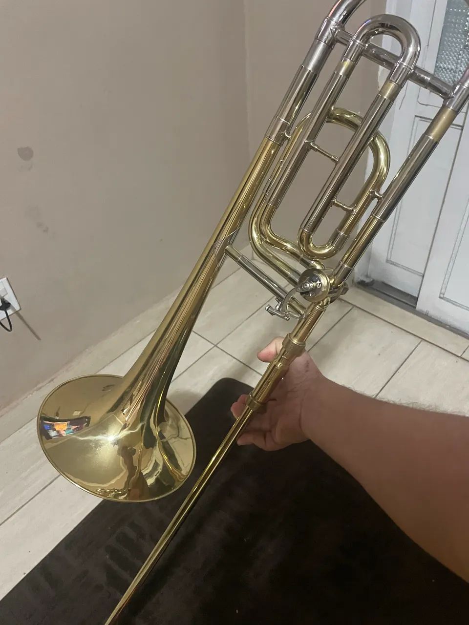 Trombone de vara com rotor, vendo ou troco 