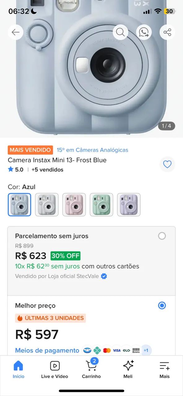 Câmera Instax Mini 13 - Fujifilm - Foto 4