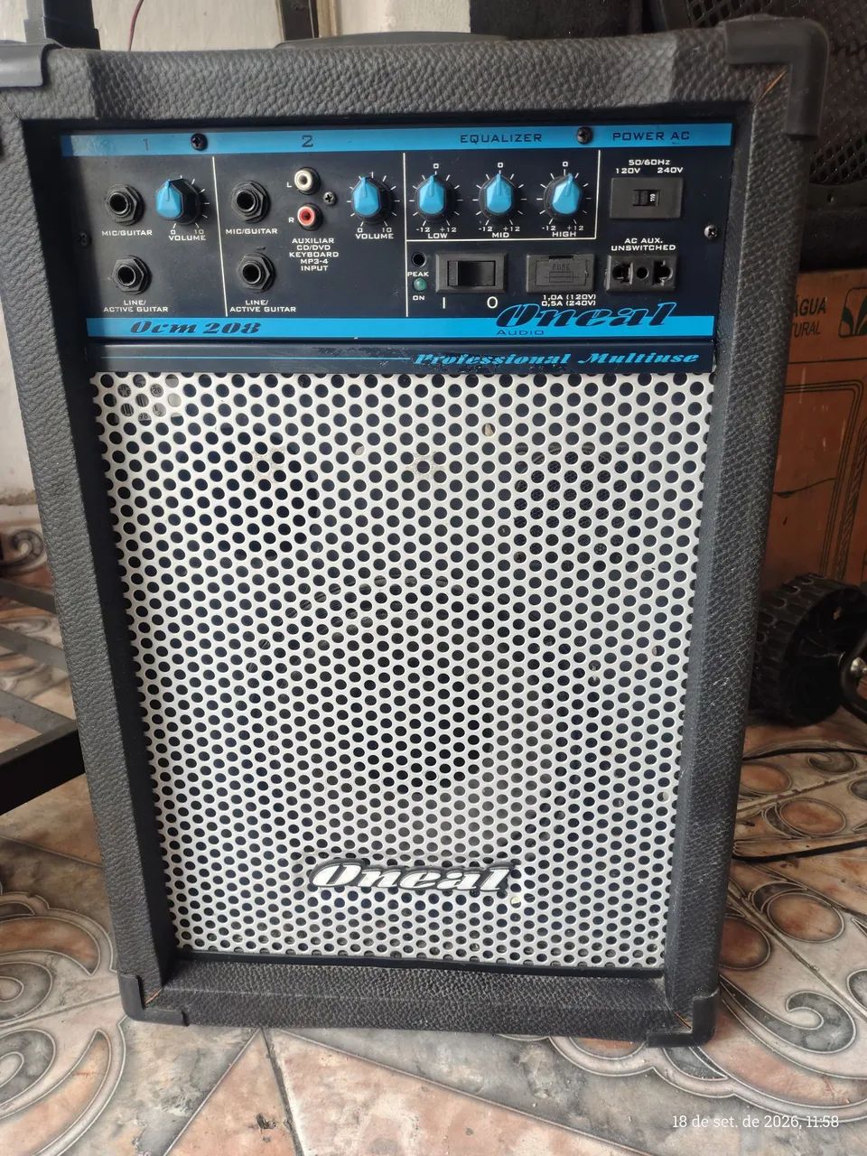 320,00 PARCELO .CAIXA AMPLIFICADA ONRAL OC 208