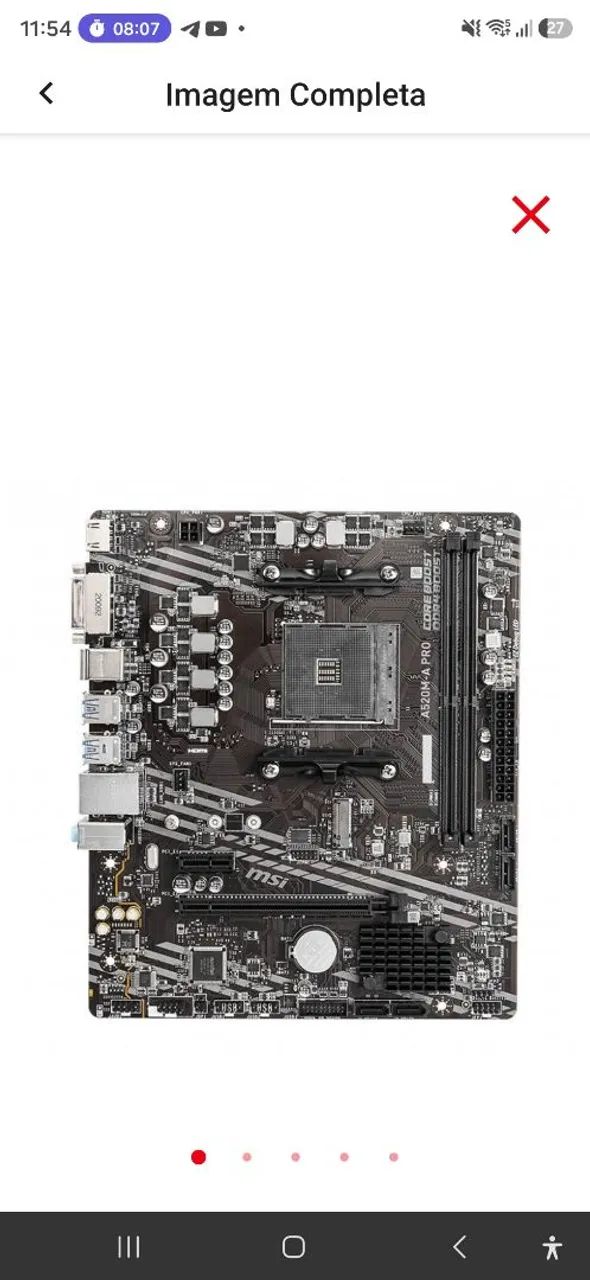 Placa mãe MSI A520M-A PRO  - Foto 2