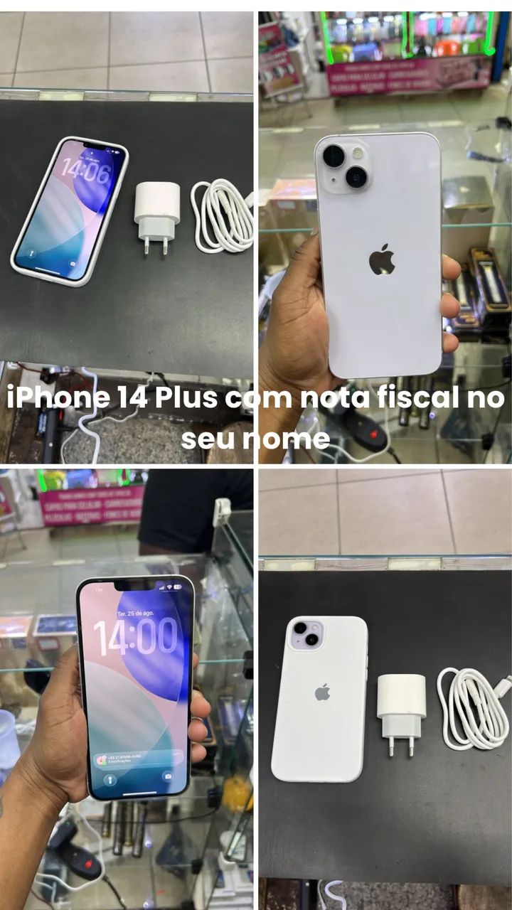 IPhone 14 Plus 128GB funcionando tudo perfeitamente 