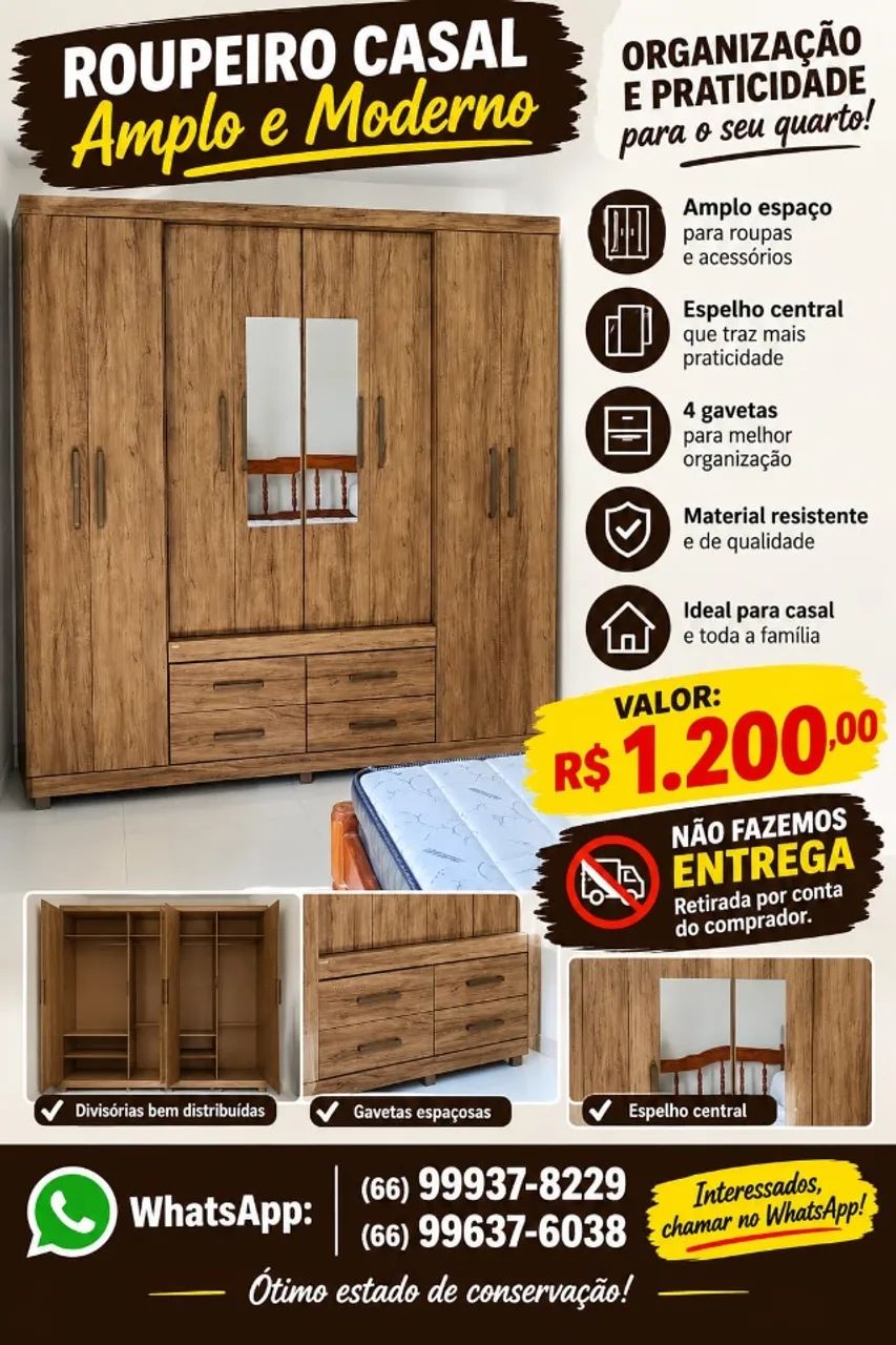 Guarda roupa casal