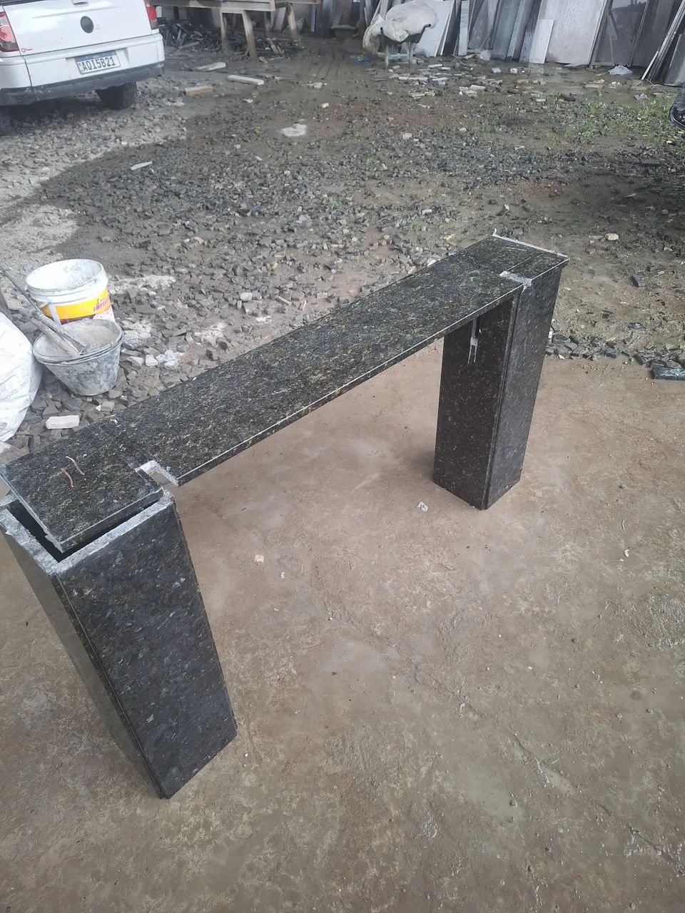 Pé de mesa em granito - Foto 3