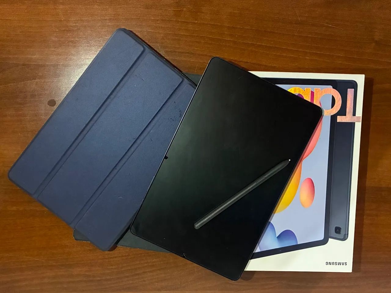 Samsung Galaxy Tab S6 Lite 128GB com S Pen, capas e película - Ótimo estado - Foto 5