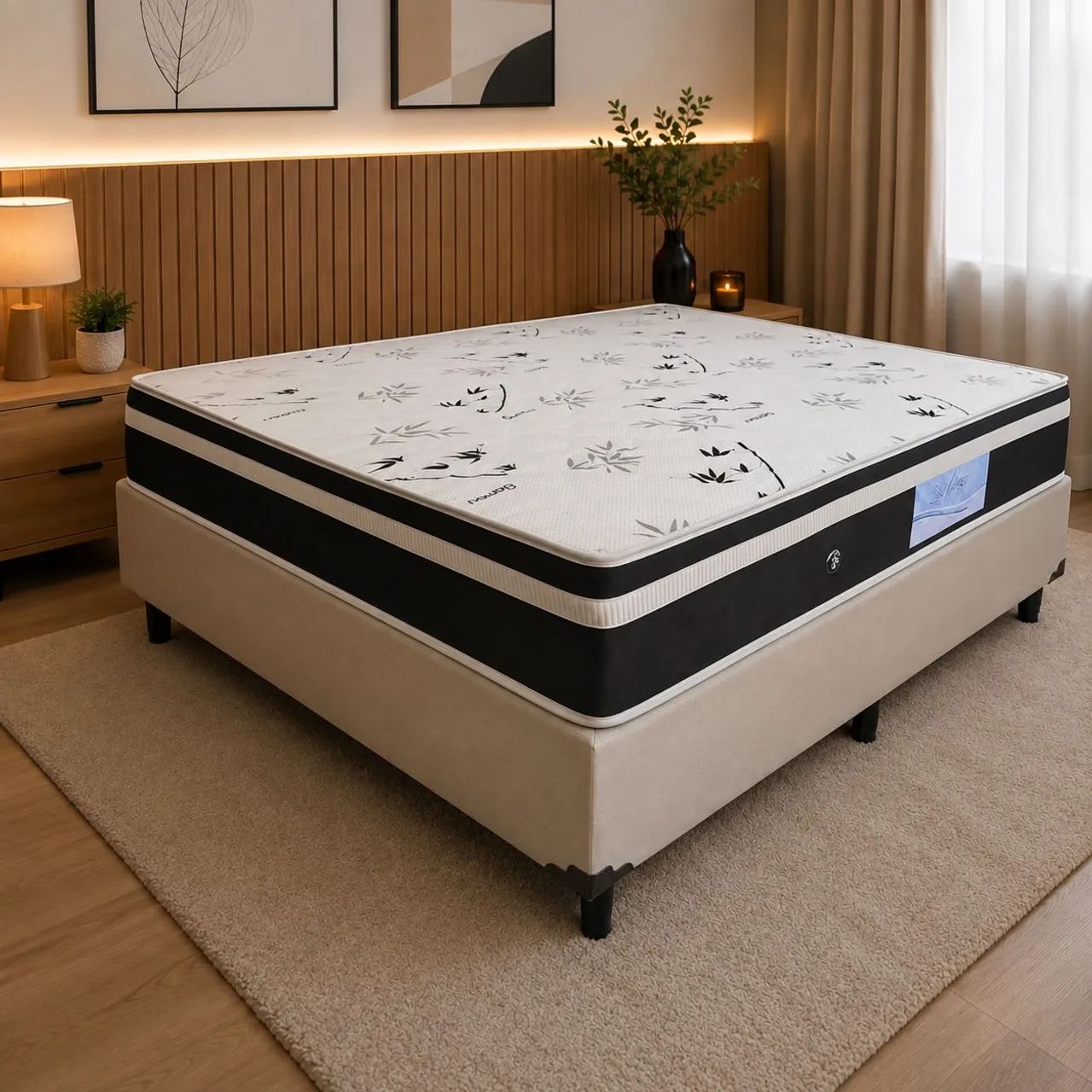 Rápido demais cama box casal e colchão molas 