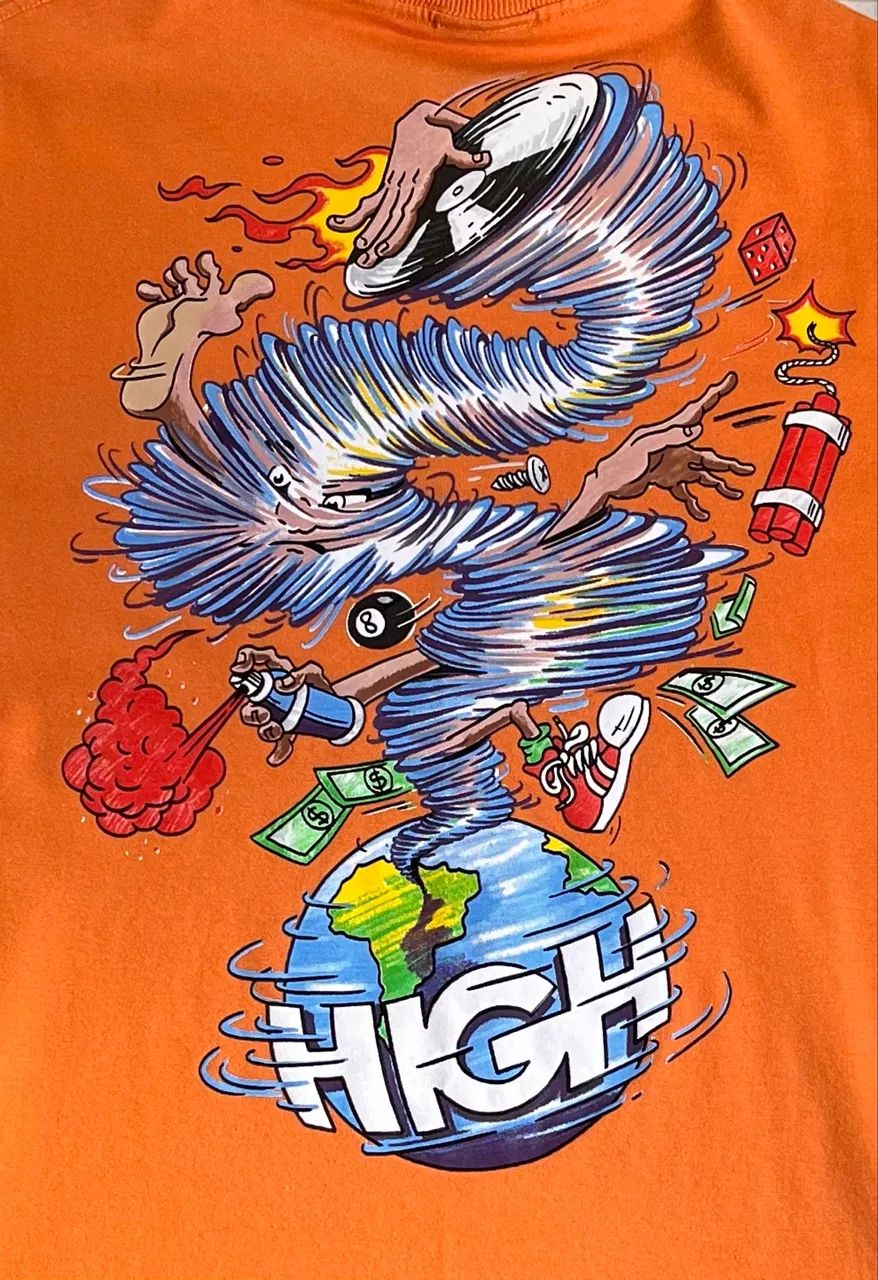 Camiseta High Tee Tornado Laranja GG - Foto 3