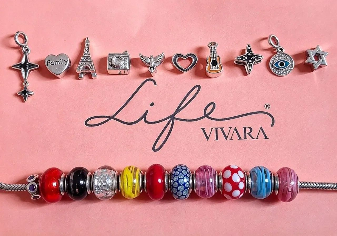 Pulseira Vivara Coração Cravejado com berloques - Foto 2