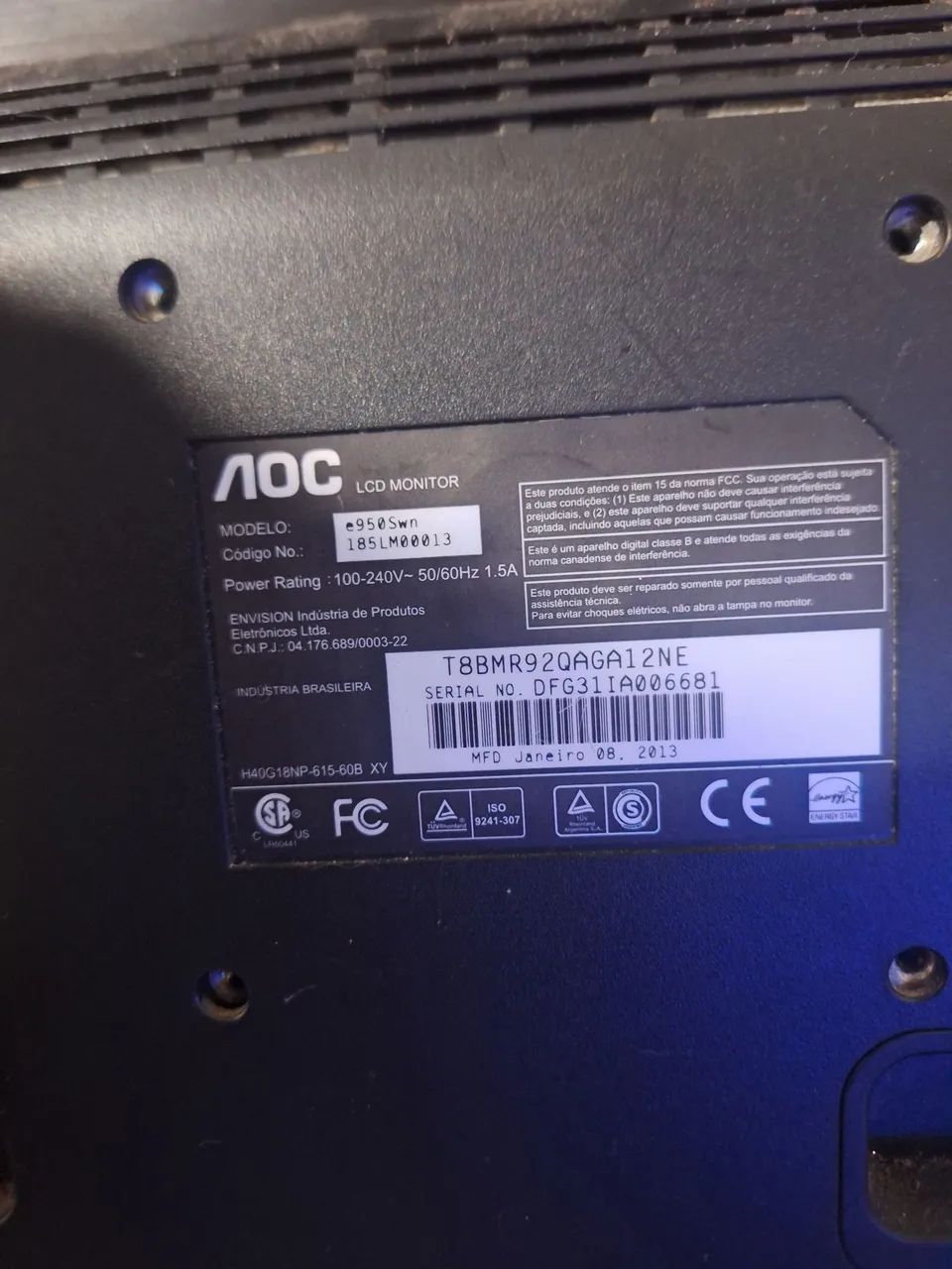 Monitor AOC 18.5P - Foto 3