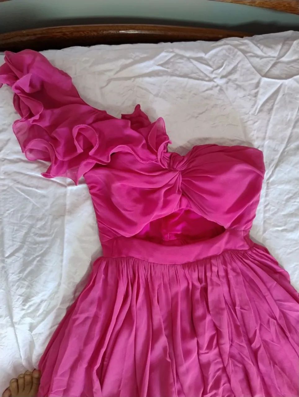 Vestido longo, festa cor rosa - Foto 4