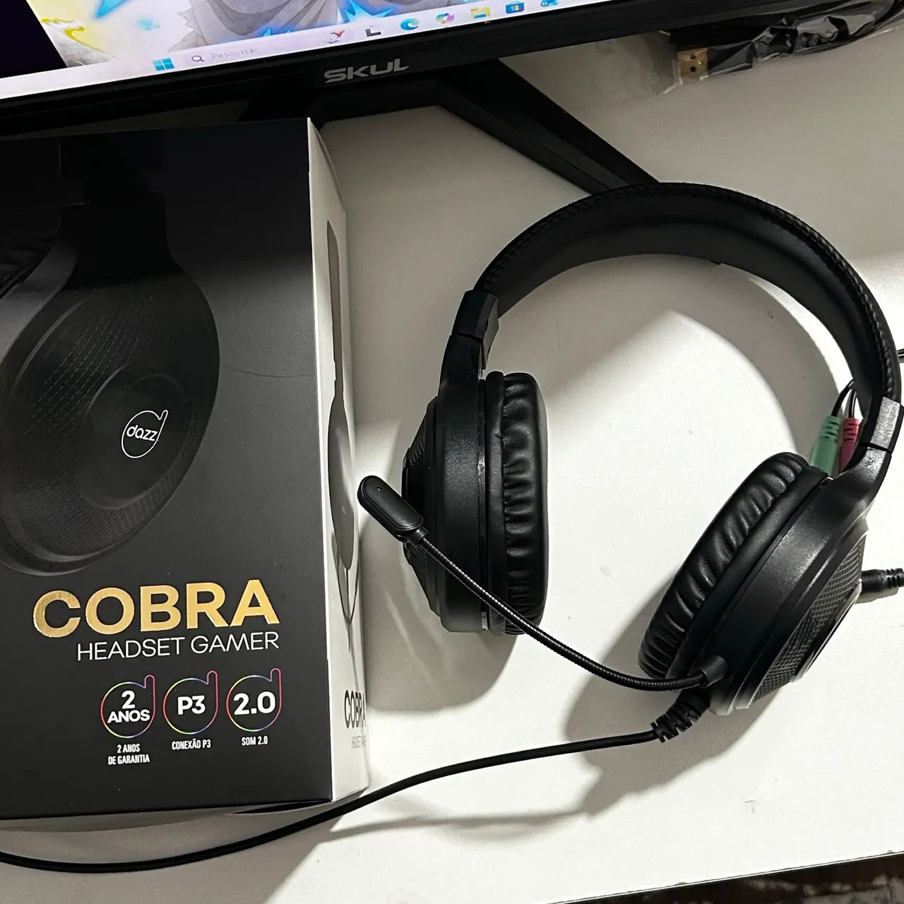 Fone Gamer - Headset para PS4 / PS5 e Xbox + Adaptador  - Foto 2
