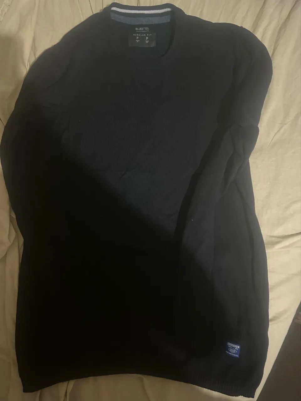 camiseta manga longa, preta. Nova.