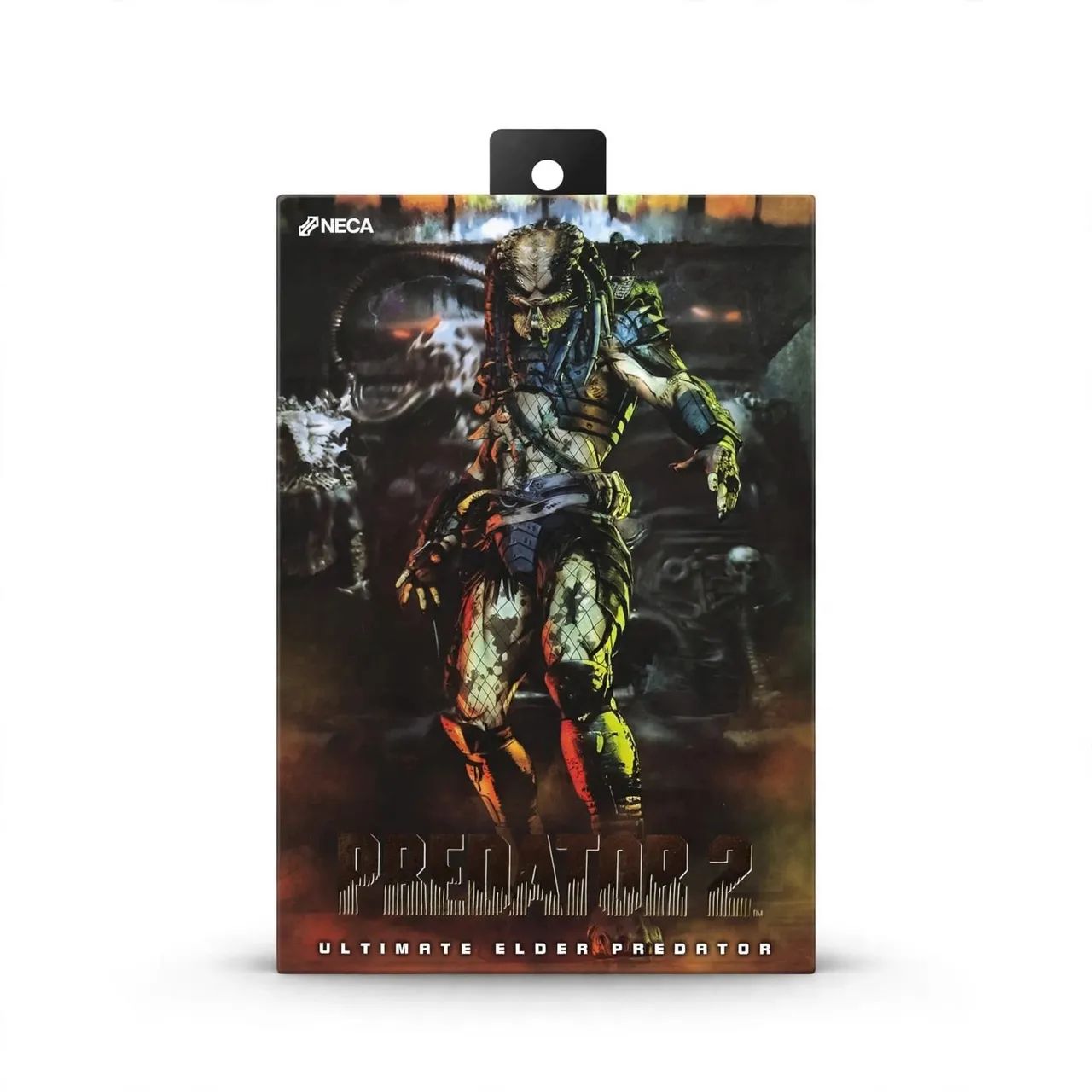 Boneco Predador Elder Greyback Predator 2 NECA Ultimate 20cm LED Original Completo