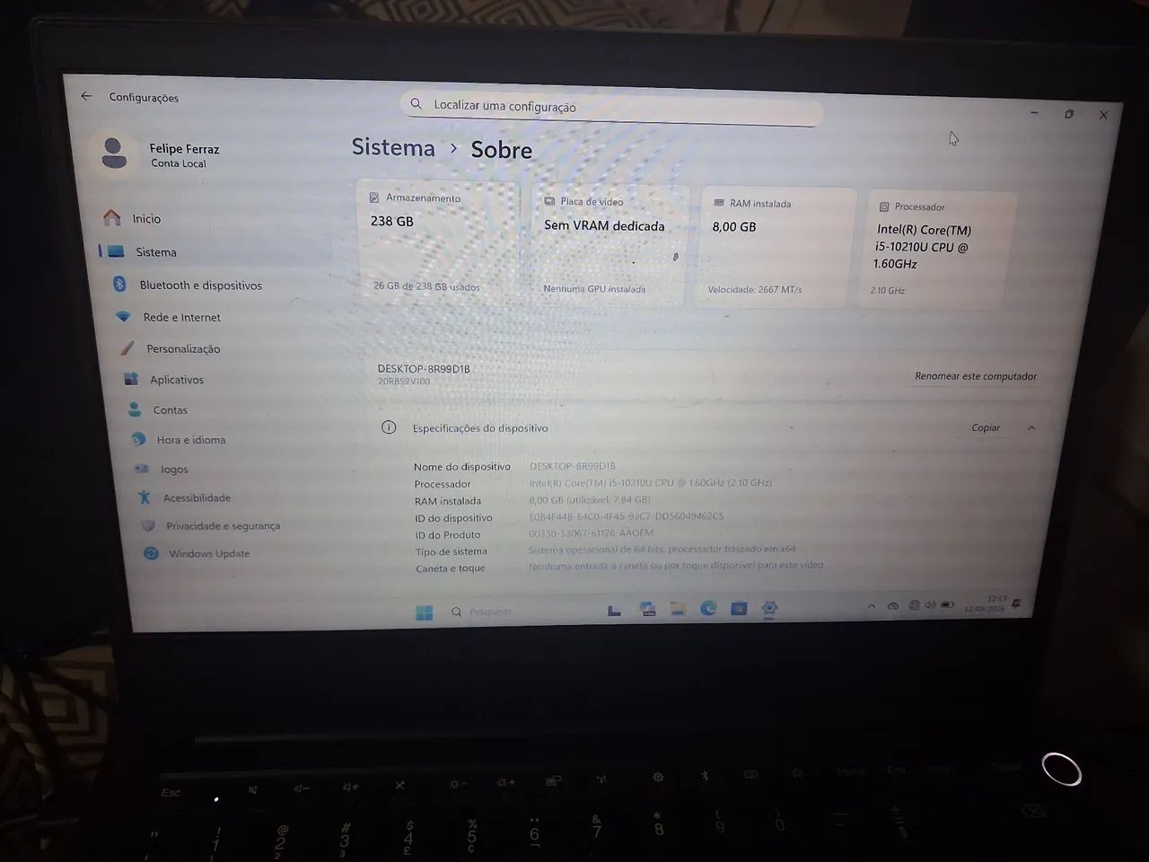 Notebook Thinkpad E14