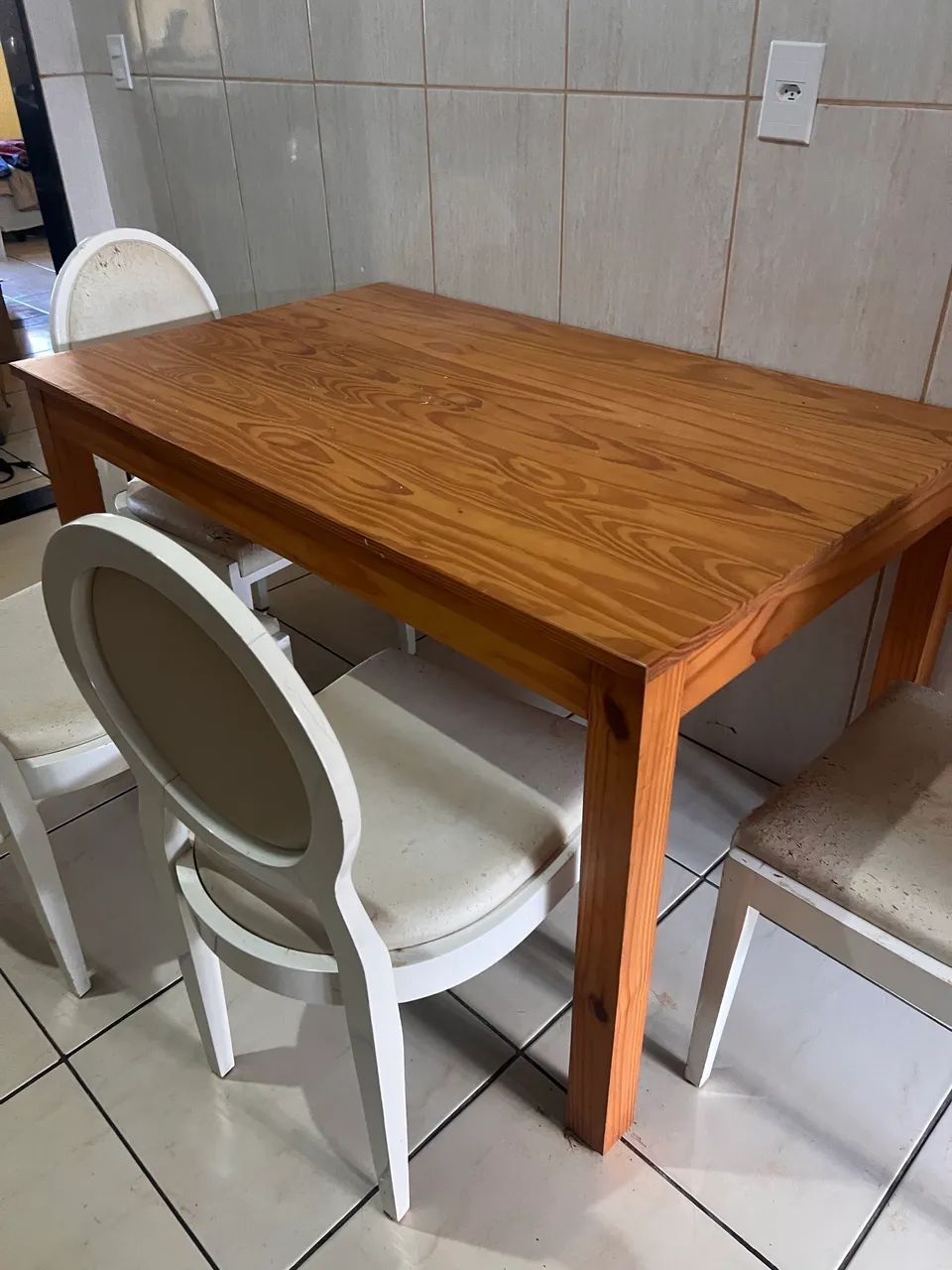 Mesa de jantar madeira maciça  - Foto 5
