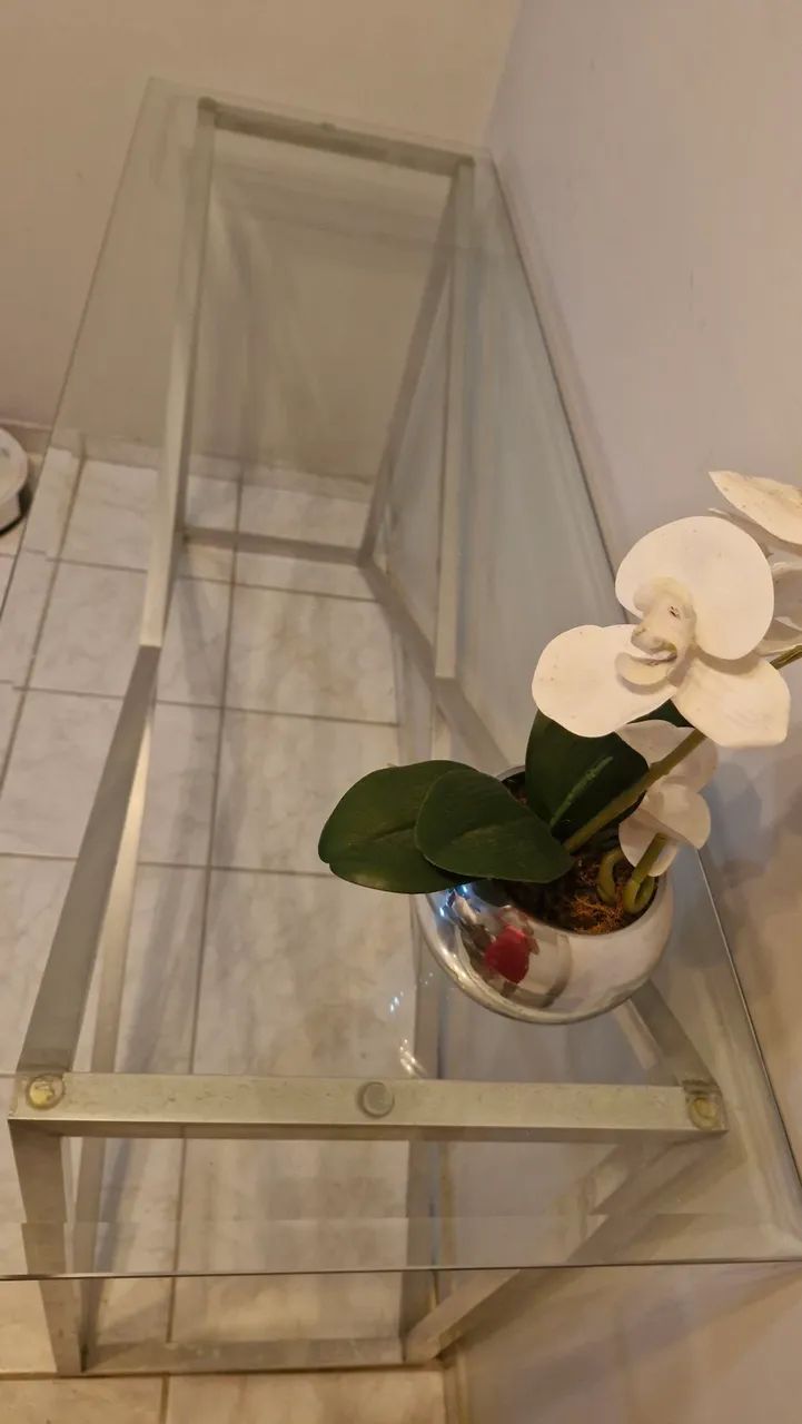 Vendo Aparador de inox com tampa de vidro - Foto 3