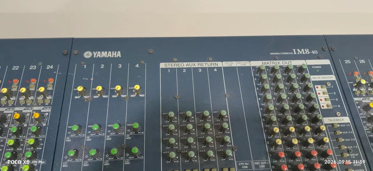 Mesa de som  Yamaha IM8-40 - Foto 4