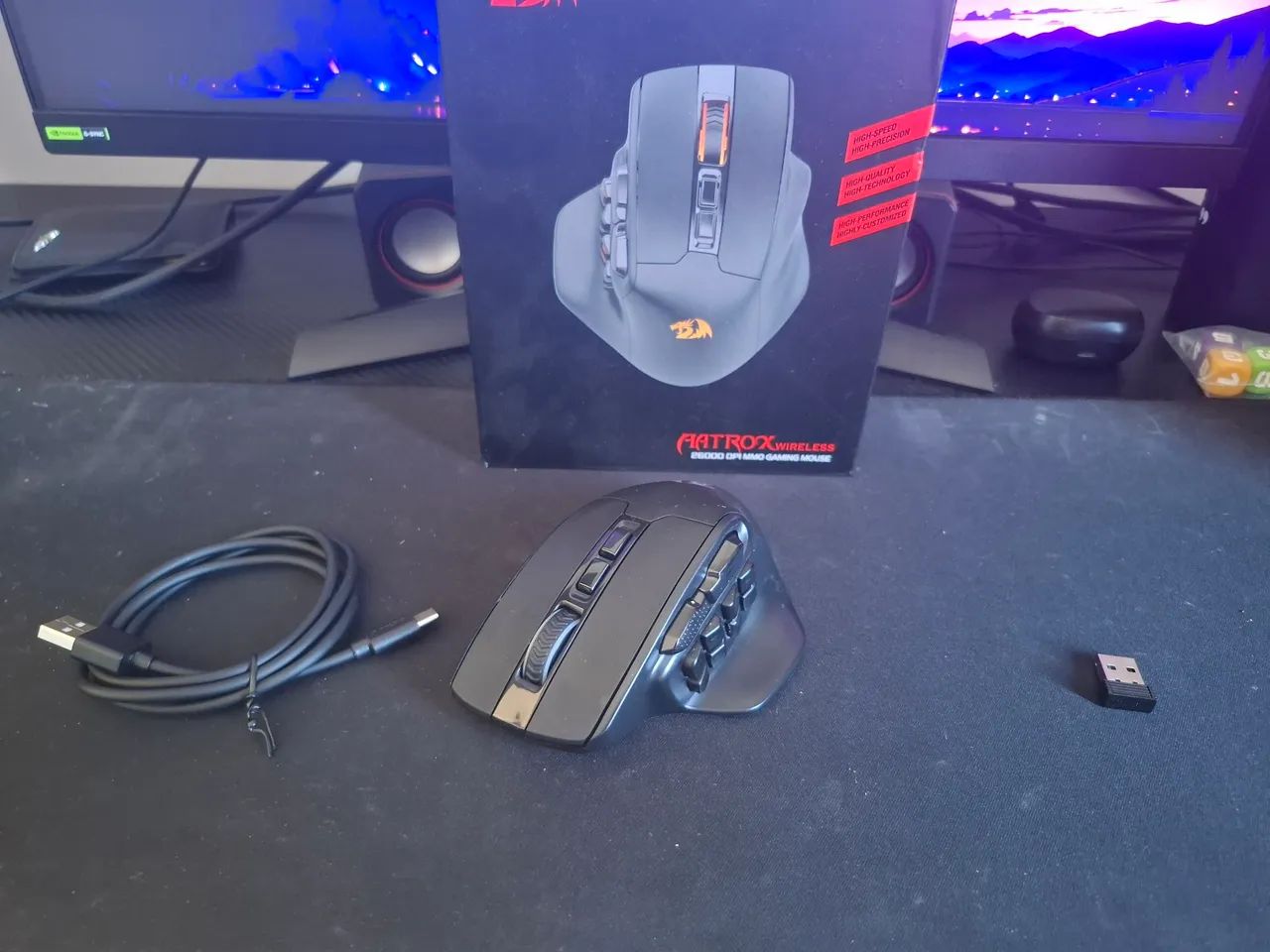 Combo Redragon Aatrox Wireless + Phantom Mecânico Brown - R$420 - Foto 3