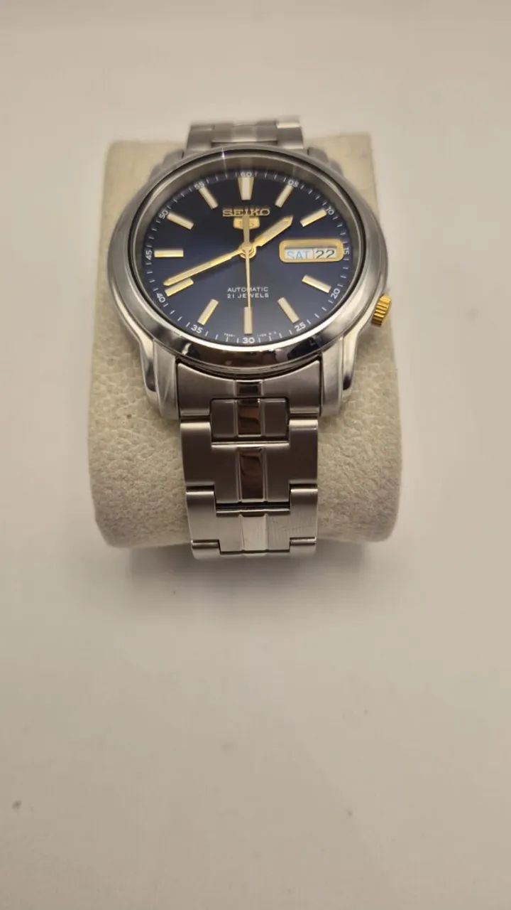 Relogio Masculino Seiko 5 original, automático Azul