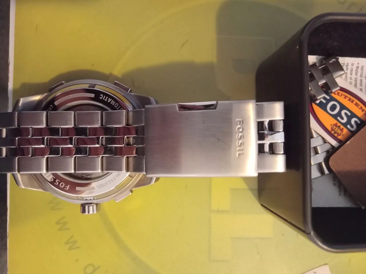 Relógio pulso masculino Fossil automático  - Foto 2