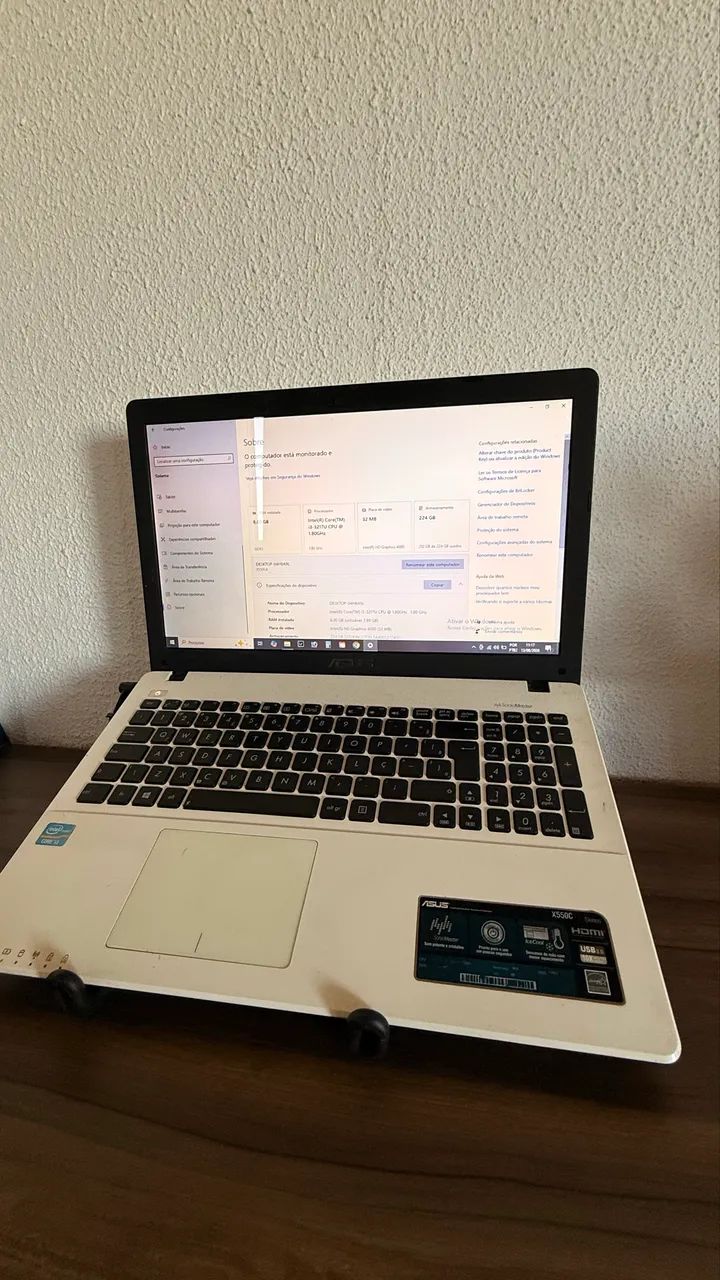 Notebook ASUS X550CA Core i3 + SSD 240GB + 8GB RAM - Foto 5