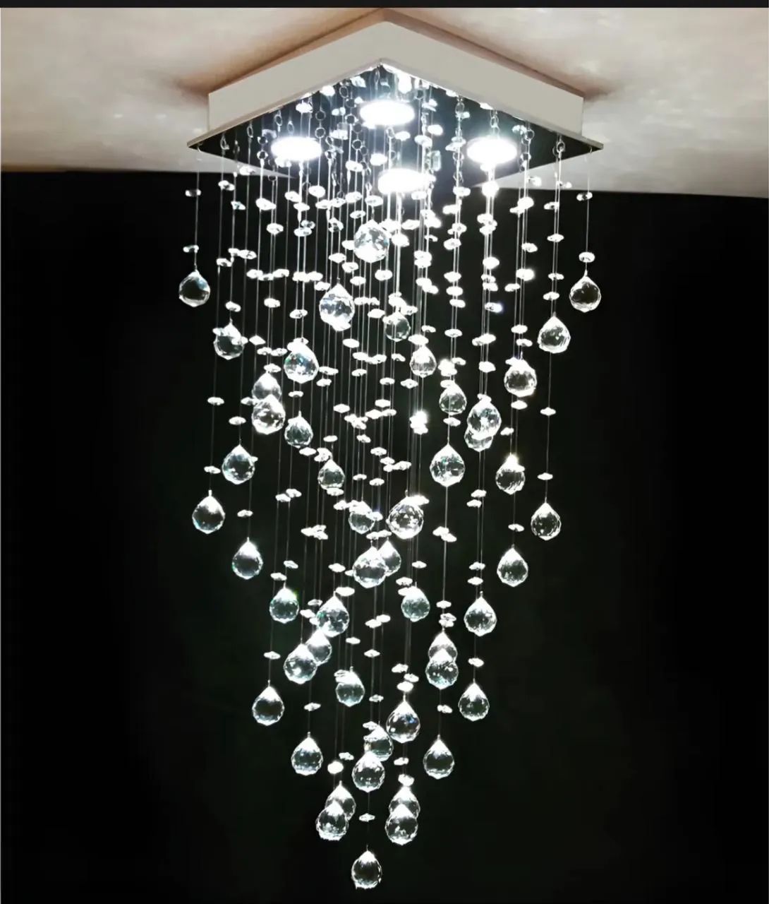 Lustre Cristal/Inox