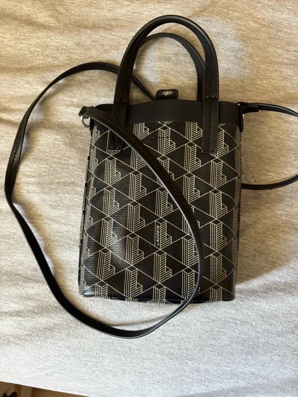 Mini tote canvas Lacoste - Foto 2
