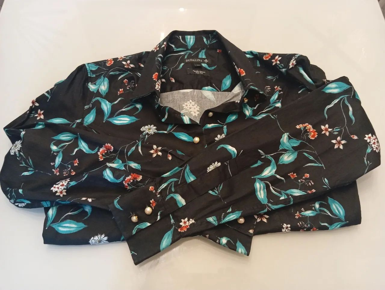 Camisa feminina Dudalina algodão Egípcio  - Foto 5